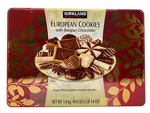 0096619181674 - EUROPEAN COOKIES WITH BELGIAN CHOCOLATE 15 VARIETIES TIN NET WT