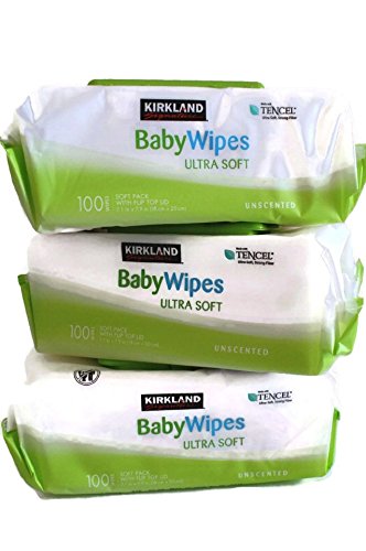 0096619394494 - KIRKLAND SIGNATURE BABY WIPES ULTRA SOFT UNSCENTED STRONG FIBER MOISTURIZES SENSITIVE SKIN GENTLY CLEANSES HELPS MAINTAIN PRODUCT PURITY AND FRESHNESS HELPS MAINTAIN IDEAL PH EXTRA LARGE WIPES WITH ALOE & VITAMIN E HYPOALLERGENIC ( PACK OF 3)