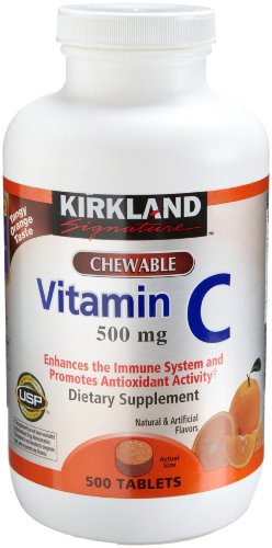 0096619985012 - VITAMIN C TANGY ORANGE CHEWABLE TABLETS 500 MG,500 COUNT