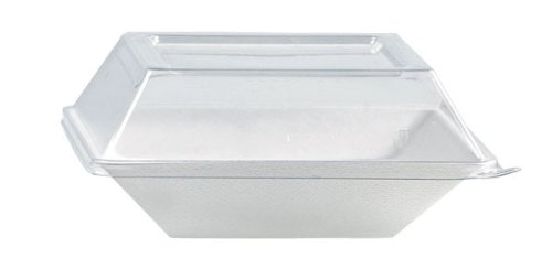 0096962682866 - PACKNWOOD CLEAR PLASTIC LID FOR 5.12 X 5.12 SQUARE ECO-DESIGN SUGARCANE DISH (CASE OF 100)
