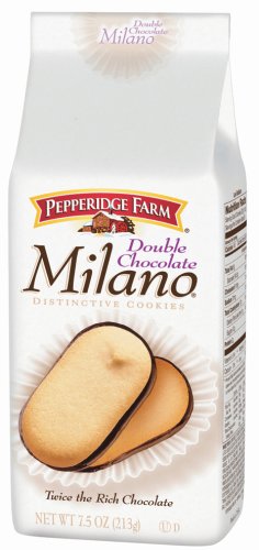 0097012510207 - PEPPERIDGE FARM DOUBLE CHOCOLATE MILANO COOKIES, 7.5-OUNCE BAG