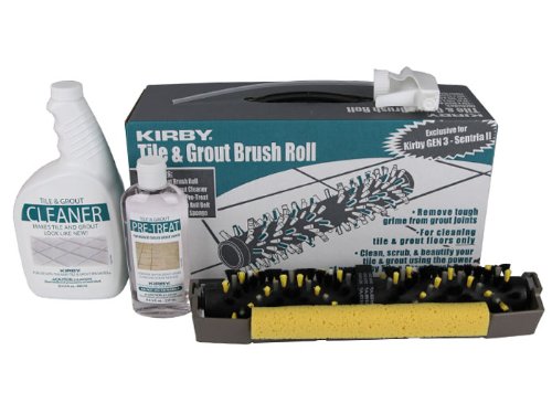 9713745465416 - KIRBY TILE AND GROUT BRUSH ROLL KIT WITH CLEANING SOLUTION. P/N: 237113
