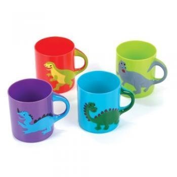 0097138668820 - DINOSAURS MUGS ASSORTED COLORS AND DESIGNS (1 DZ)