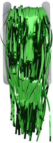 0097138769251 - 1 X 3' X 8' GREEN TINSEL FOIL FRINGE DOOR WINDOW CURTAIN PARTY DECORATION