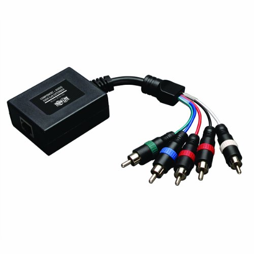 0971471757468 - TRIPP LITE COMPONENT VIDEO WITH STEREO AUDIO OVER CAT5 / CAT6 EXTENDER, RECEIVER (B136-100)