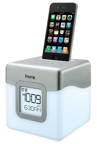 0971482988561 - IHOME IP18W COLOR-CHANGING 30-PIN IPOD/IPHONE ALARM CLOCK SPEAKER DOCK (NOT COMPATIBLE W/ IPHONE 5) (DISCONTINUED BY MANUFACTURER)