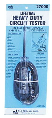 0971500080024 - S&G TOOL AID 27000 HEAVY DUTY 6 OR 12 VOLT CIRCUIT TESTER WITH 60 LEADS