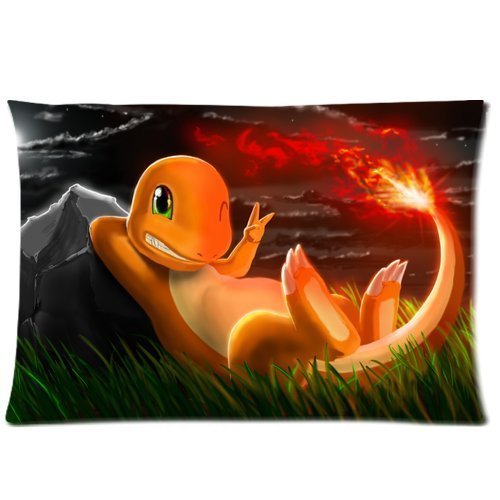 9760546684089 - CUSTOM JAPANESE ANIME POKEMON CUTE CHARMANDER RECTANGULAR PILLOW CASE 16X24 INCHES CREATIVE PERSONALIZED PILLOWCASE BEDDING PILLOW SLIPS BY LOVELY CAT