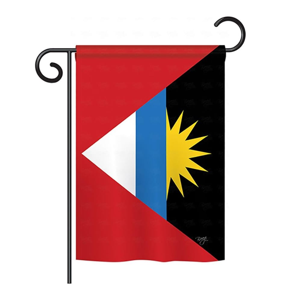 0009765278754 - BREEZE DECOR BD-CY-GS-108281-IP-BO-D-US15-BD 13 X 18.5 IN. ANTIGUA & BARBUDA FLAGS OF THE WOR