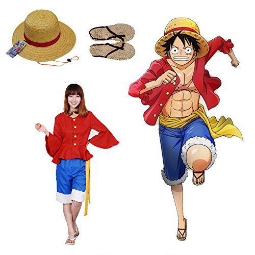 9768674144321 - F&C ONE PIECE ANIME MONKEY D LUFFY STYLE TWO YEAR LATE COSTUME JAPANESE ANIME (XX-LARGE)