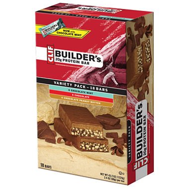 0097727333535 - CLIF BUILDER'S 20G PROTEIN BAR, VARIETY PACK (2.4 OZ.,18 COUNT.)