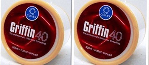 9780326592458 - 2 SPOOLS X 300M GRIFFIN 40 TKT COTTON EYEBROW THREAD FACIAL HAIR REMOVAL - INDIA