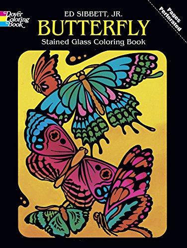 9780486248202 - DOVER PUBLICATIONS-BUTTERFLY STAINED GLASS COLORING BK