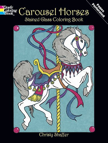 9780486421889 - CAROUSEL HORSES STAINED GLASS COLORING BOOK (DOVER STAINED GLASS COLORING BOOK)