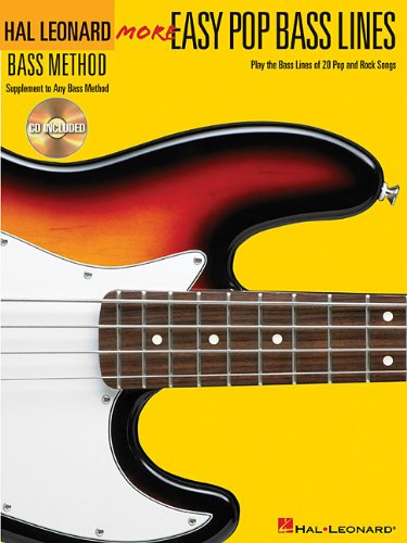 9780634073526 - MORE EASY POP BASS LINES: PLAY THE BASS LINES OF 20 POP AND ROCK SONGS (HAL LEONARD BASS METHOD)