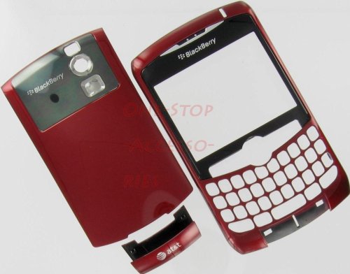 9780641554216 - --NEW AT&T RIM BLACKBERRY CURVE 8300 8310 8320 ORIGINAL OEM FULL HOUSING CASE COVER WITH LENS BATTERY BACK DOOR FACEPLATE BOTTOM U PIECE RED COLOR GSM PLUS TOOL KIT T5 SCREW DRIVER & OPENER
