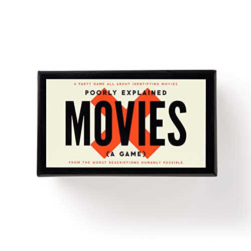 9780735379480 - BRASS MONKEY POORLY EXPLAINED MOVIES – PARTY GAME WITH 300 CARDS FEATURING UNIQUELY TERRIBLE DESCRIPTIONS OF MOVIES, SUITABLE FOR 2-8 PLAYERS