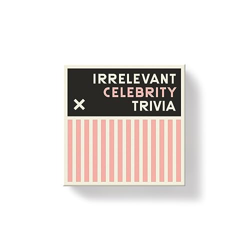 9780735379534 - BRASS MONKEY IRRELEVANT CELEBRITY – TRIVIA CARD GAME SET WITH 200 UNIQUE QUESTIONS ABOUT RANDOM CELEBRITY FACTS