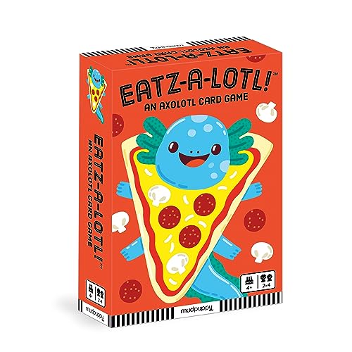 9780735380424 - MUDPUPPY EATZ-A-LOTL! – ADORABLE AXOLOTL SNAP FAST PACED MATCHING CARD GAME WITH QUIRKY ILLUSTRATIONS OF AXOLOTLS FOR CHILDREN AGES 4 AND UP, 2-4 PLAYERS
