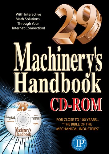 9780831129026 - MACHINERY'S HANDBOOK 29TH EDITION - CD-ROM