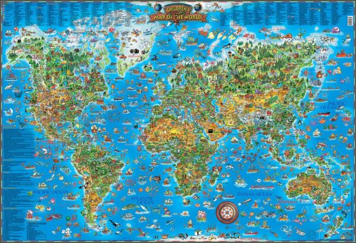 9780954840501 - CHILDREN'S MAP OF THE WORLD EDUCATIONAL POSTER