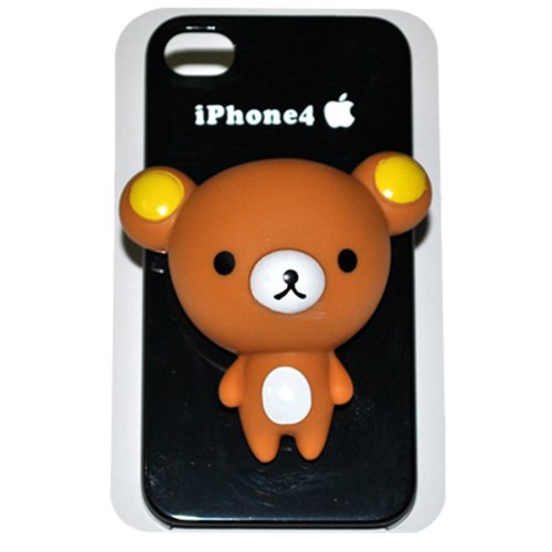 9781111300104 - EC00155A 3D RILAKKUMA IPHONE 4S CASE HARD CASE COVER FOR APPLE IPHONE4 4G/4S + FREE SCREEN PROTECTOR