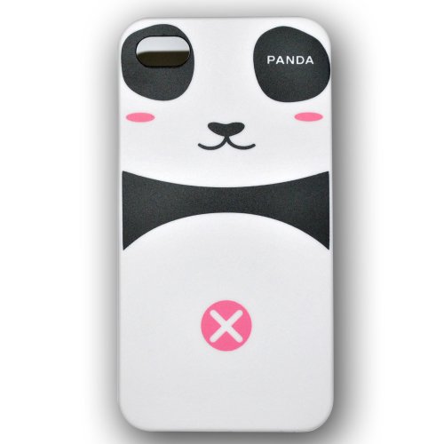 9781182702296 - EC00019PINK PANDA CASE HARD CASE COVER FOR APPLE IPHONE4 4G + FREE SCREEN PROTECTOR