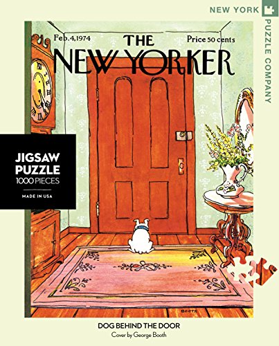 9781223092553 - NEW YORK PUZZLE COMPANY - NEW YORKER DOG BEHIND THE DOOR - 1000 PIECE JIGSAW PUZZLE