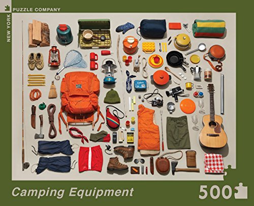 9781223092690 - NEW YORK PUZZLE COMPANY - JIM GOLDEN CAMPING EQUIPMENT - 500 PIECE JIGSAW PUZZLE