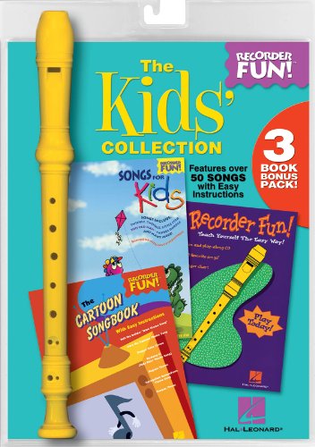 9781423418436 - HAL LEONARD THE KIDS' COLLECTION RECORDER FUN! 3 BOOK BONUS PACK WITH RECORDER