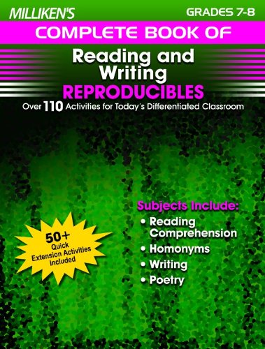 9781429104678 - MILLILKEN'S COMPLETE BOOK OF READING & WRITING REPRODUCIBLES - GRADES 7-8
