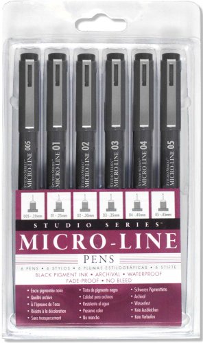 9781441314826 - STUDIO SERIES MICRO-LINE PIGMENT INK PEN SET (SET OF 6)