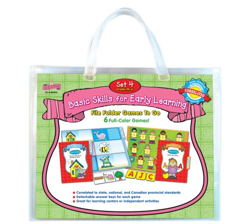 9781604180114 - BASIC SKILLS FOR EARLY LEARNING SET 4 FILE FOLDER GAMES TO GO®