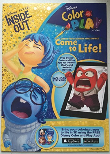 9781633469495 - DISNEY PIXAR INSIDE OUT COLOR AND PLAY COLORING BOOK - OVER 30 STICKERS