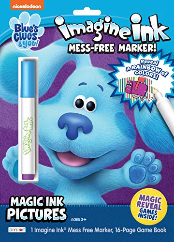 9781690213727 - NICKELODEON BLUES CLUES 16-PAGE IMAGINE INK COLORING BOOK WITH MESS FREE MARKER 50580
