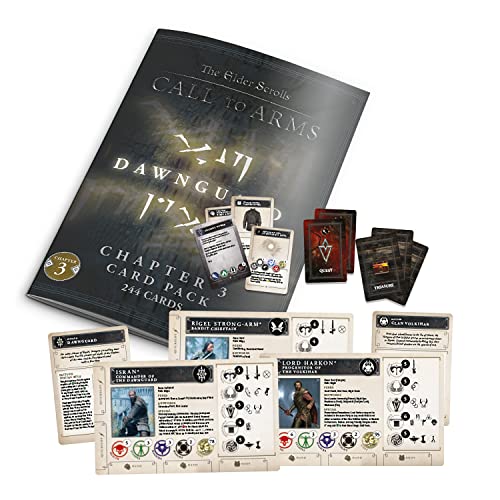 9781802810783 - THE ELDER SCROLLS: CALL TO ARMS: CHAPTER 3 CARD PACK - DAWNGUARD - 244 PUNCH-CARD PACK, RPG ACCESSORY FOR MULTIPLE SETS