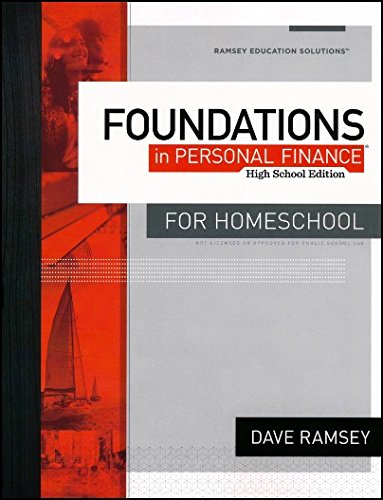 9781936948192 - FOUNDATIONS IN PERSONAL FINANCE WORKBOOK HIGH SCHOOL EDITION FOR HOMESCHOOL BY DAVE RAMSEY FINANCIAL PEACE UNIVERISTY (PAPERBACK)