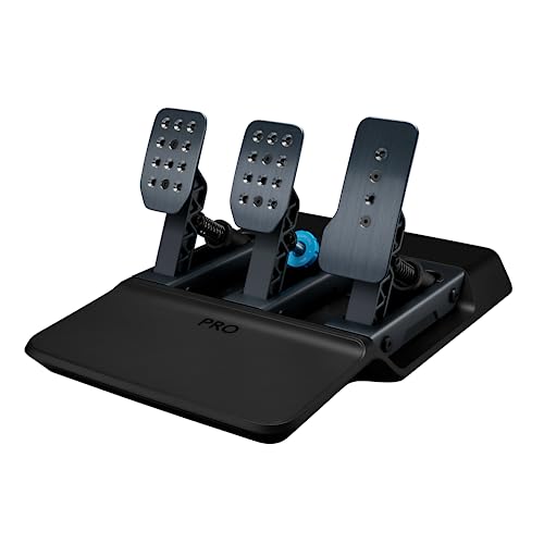 0097855159038 - LOGITECH G PRO RACING PEDALS - RACING SIMULATOR PEDALS WITH 100KG LOAD CELL BRAKE, FULLY CUSTOMIZABLE, SWAPPABLE SPRINGS & ELASTOMERS, MODULAR DESIGN
