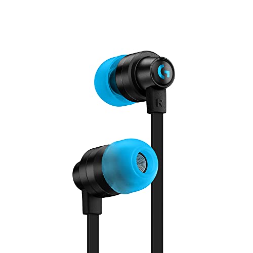 0097855159069 - LOGITECH G333 GAMING EARPHONES WITH DUAL AUDIO DRIVERS, IN-LINE MIC AND VOLUME CONTROL, COMPATIBLE WITH PC/PS/XBOX/NINTENDO/MOBILE WITH 3.5MM AUX OR USB-C PORT - BLACK