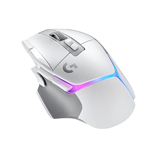 0097855167002 - LOGITECH G502 X PLUS LIGHTSPEED WIRELESS RGB GAMING MOUSE - OPTICAL MOUSE WITH LIGHTFORCE HYBRID SWITCHES, LIGHTSYNC RGB, HERO 25K GAMING SENSOR, COMPATIBLE WITH PC - MACOS/WINDOWS - WHITE