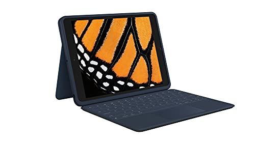 0097855168023 - LOGITECH RUGGED COMBO 3 TOUCH IPAD KEYBOARD CASE WITH TRACKPAD AND SMART CONNECTOR FOR IPAD (7TH AND 8TH GENERATION) - CLASSIC BLUE