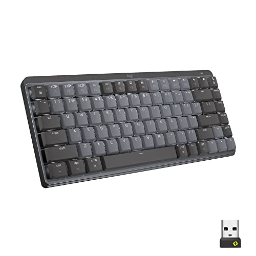 0097855174680 - LOGITECH MX MECHANICAL MINI WIRELESS ILLUMINATED KEYBOARD, TACTILE QUIET SWITCHES, BACKLIT, BLUETOOTH, USB-C, MACOS, WINDOWS, LINUX, IOS, ANDROID, METAL