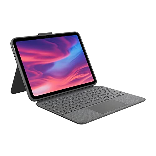 0097855182210 - LOGITECH COMBO TOUCH DETACHABLE KEYBOARD CASE FOR IPAD (10TH GEN) WITH LARGE PRECISION TRACKPAD, FULL-SIZE BACKLIT KEYBOARD, AND SMART CONNECTOR TECHNOLOGY - OXFORD GREY