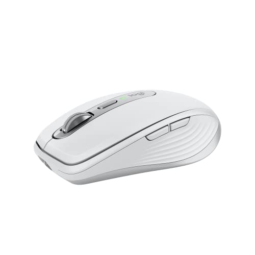 0097855184016 - LOGITECH MX ANYWHERE 3S COMPACT WIRELESS MOUSE, FAST SCROLLING, 8K DPI ANY-SURFACE TRACKING, QUIET CLICKS, PROGRAMMABLE BUTTONS, USB C, BLUETOOTH, WINDOWS PC, LINUX, CHROME, MAC - PALE GREY