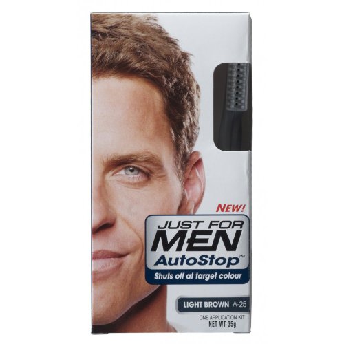 9786042512183 - 3 X JUST FOR MEN AUTOSTOP HAIR COLOUR AUTO STOP - CHOOSE YOUR SHADE-LIGHT BROWN