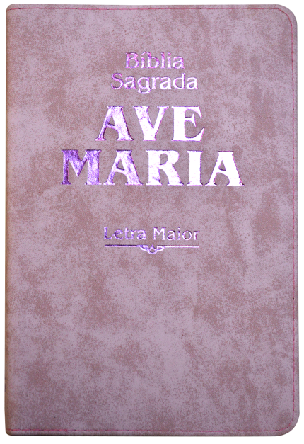 9788527615860 - BIBLIA LETRA MAIOR STRIKE ROSA ZIPER - 1090G - AVE MARIA