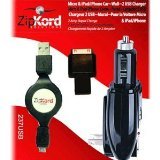 9789966222657 - ZIPKORD 237USB RETRACTABLE MICRO-USB CHARGER FOR SMARTPHONES - RETAIL PACKAGING - BLACK