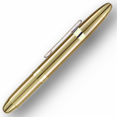 0097914378561 - FISHER SPACE PEN, BULLET SPACE PEN WITH CLIP, GOLD LAQUERED BRASS, GIFT BOXED (4