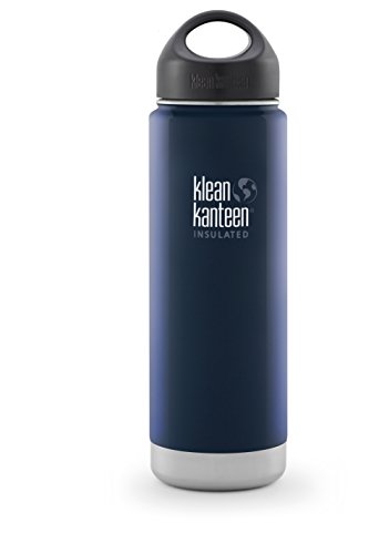 0097999782888 - KLEAN KANTEEN WIDE INSULATED BOTTLE WITH STAINLESS LOOP CUP, DEEP SEA, 20-OUNCE
