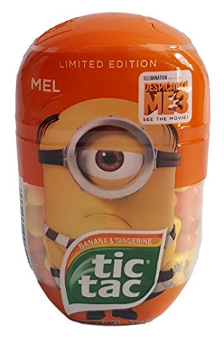 0009800006144 - TIC TAC LIMITED EDITION DESPICABLE ME 3 BANANA & TANGERINE FLAVORED MINTS, 3.4 OZ
